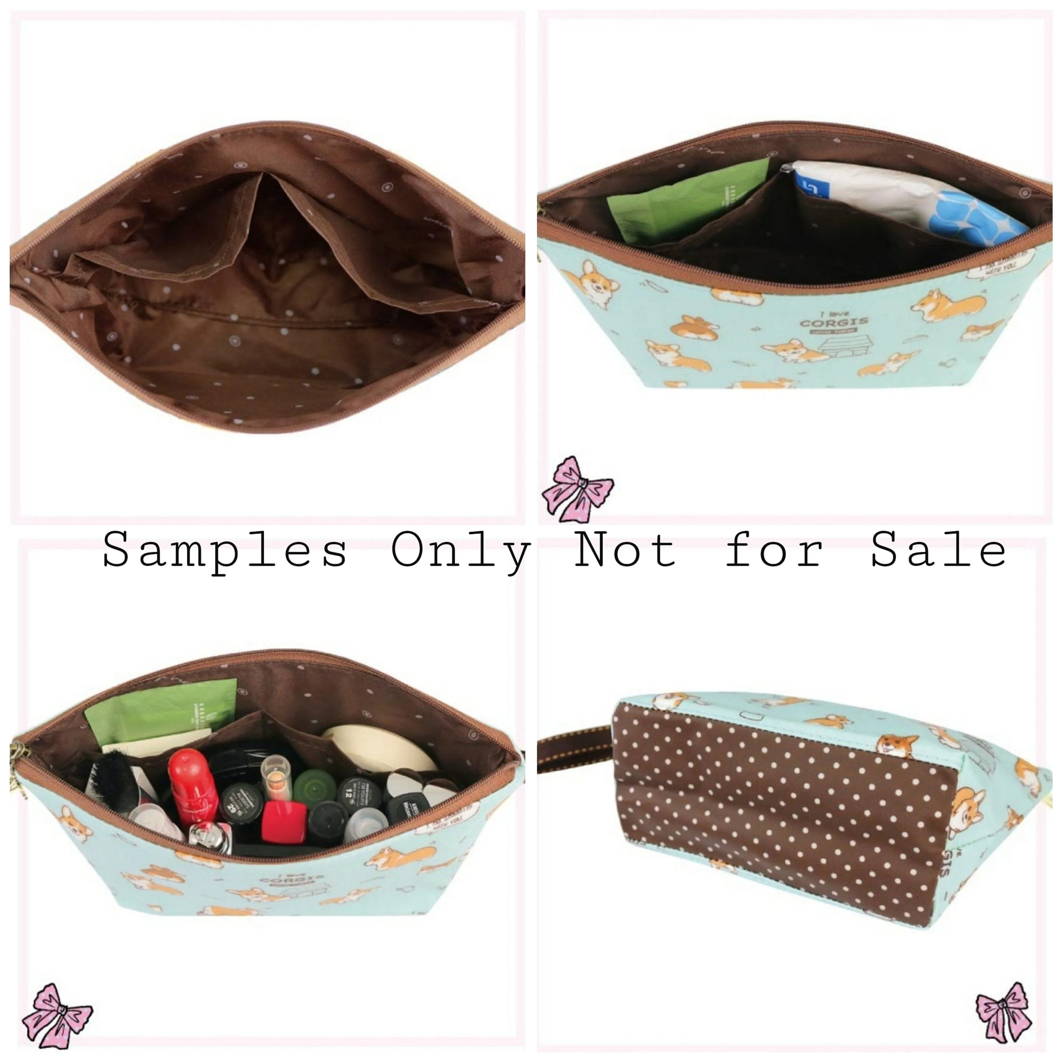 Pink Parrot Dumpling Cosmetic Bag