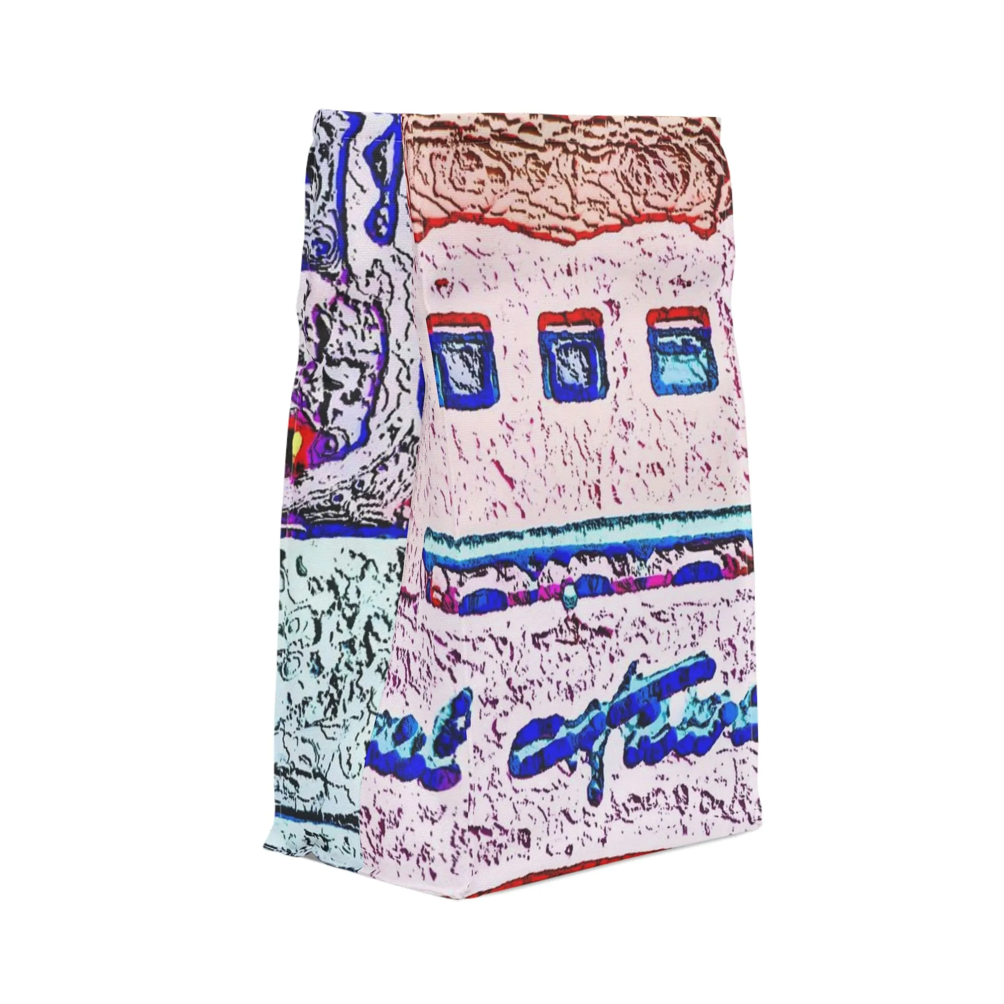 Polyester Lunch Bag ... "La Grande Entree" At: 'The Pink Palace' ... The Royal Hawai'ian ... Honolulu, HI ... '27Oct2014' ... Original Works ...
