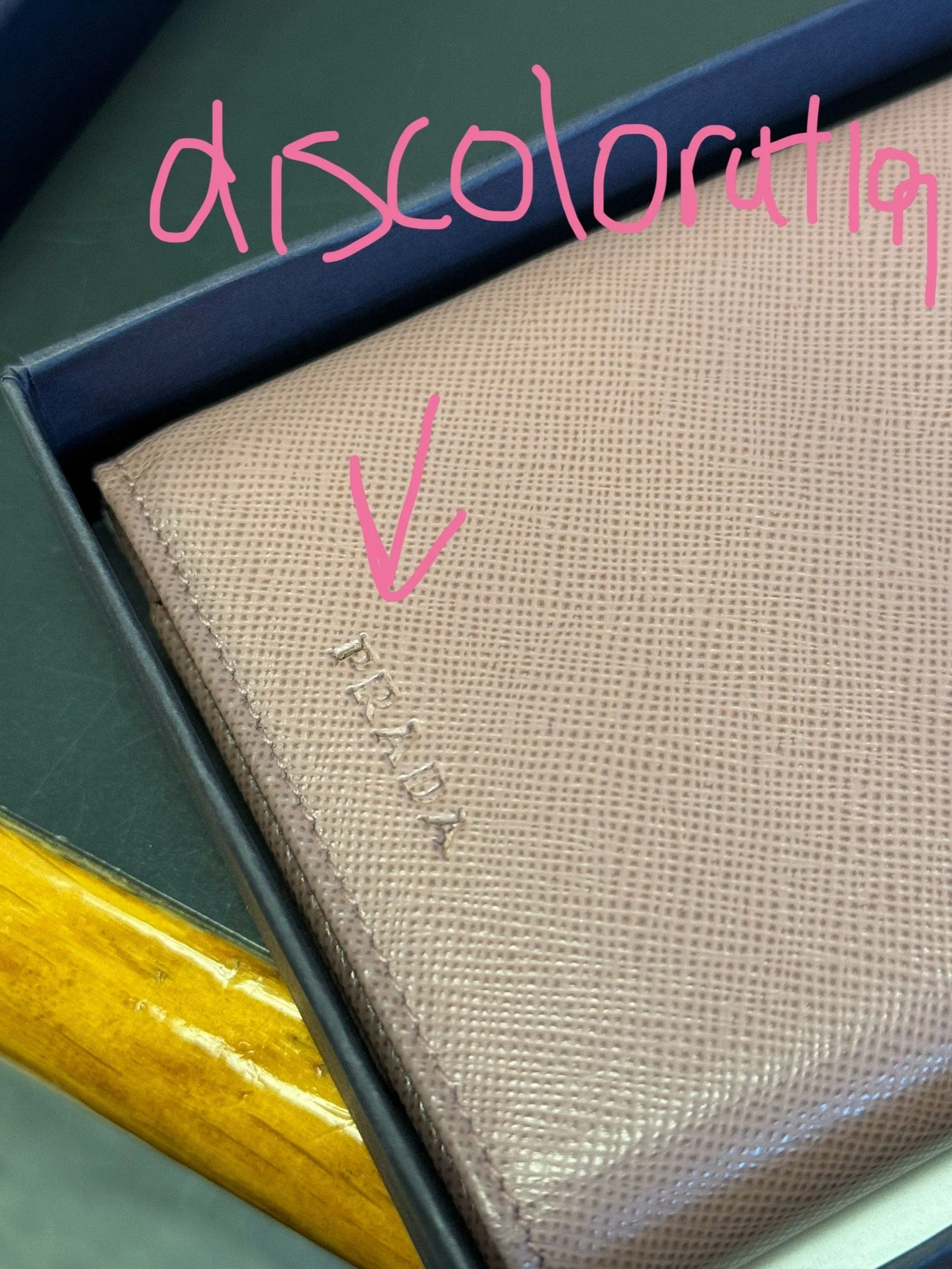 Prada Pink Leather Telephone Book and Notebook Cover