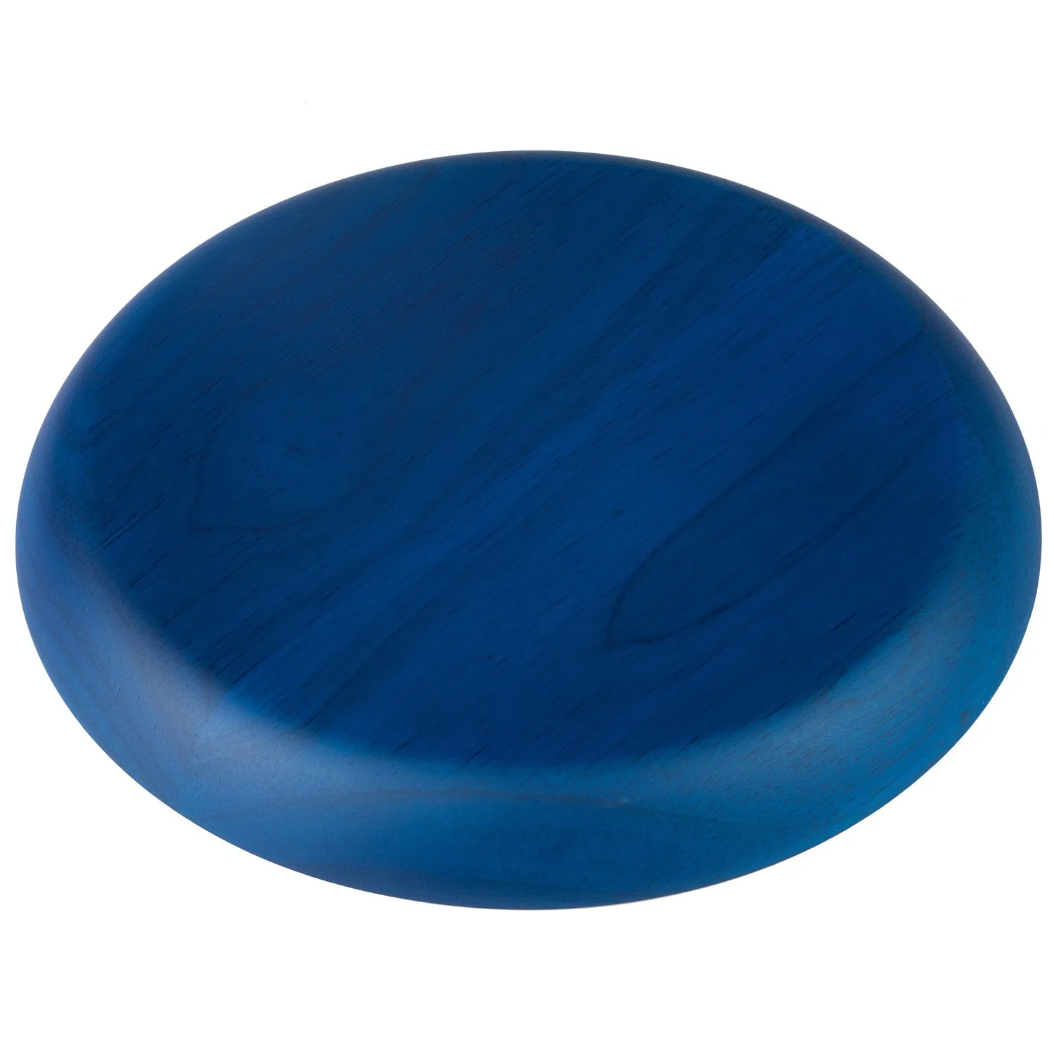 Premium Solid Blue Japanese Round Wooden Plate