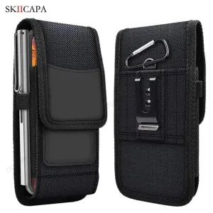 Racing Belt Clip Holster Waist Bag for Samsung S24 Ultra Plus and Galaxy A Series - Oxford Cloth Leather Phone Pouch