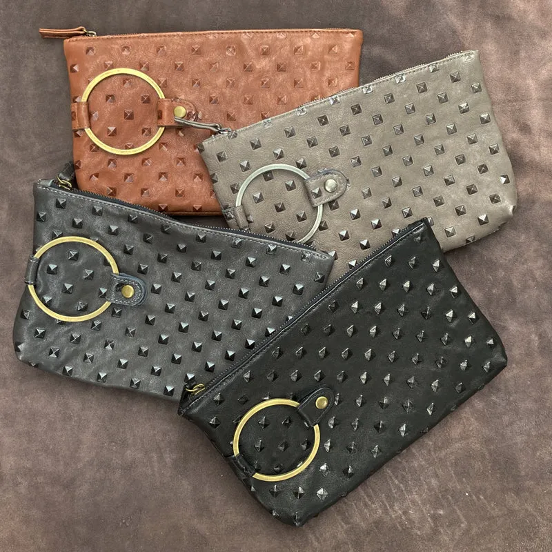 Ring Clutch - Black Pyramid