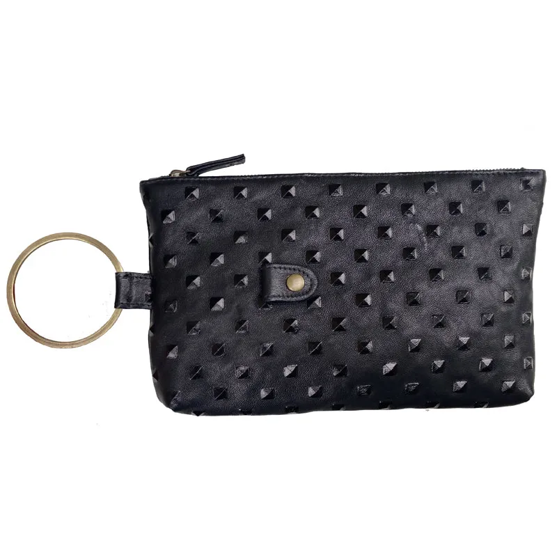 Ring Clutch - Black Pyramid