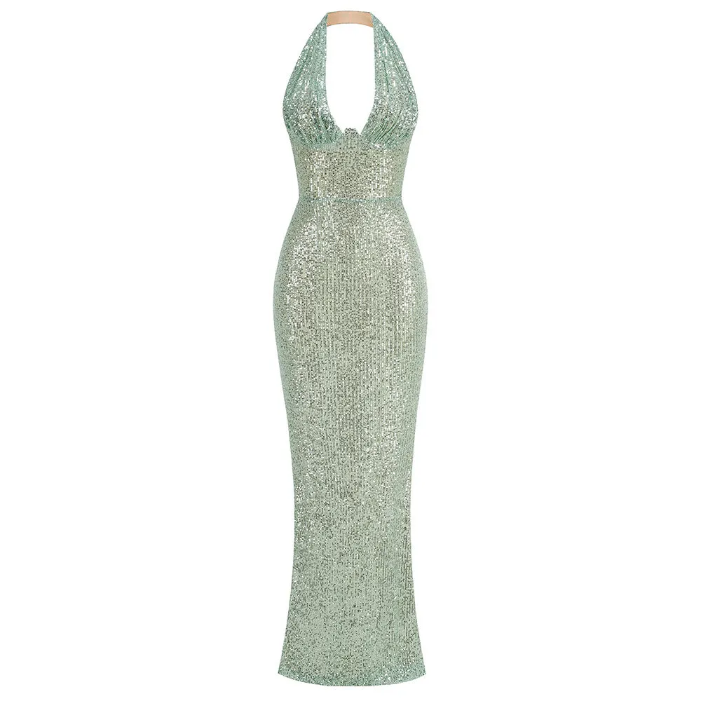 Sabrina Sequined Maxi Dress
