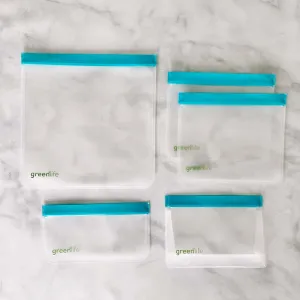Sampler Bundle - Reusable Food Storage Bags (Set of 5)