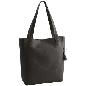 Shopper Milano Love Black Edition, schwarz (Kunstleder)