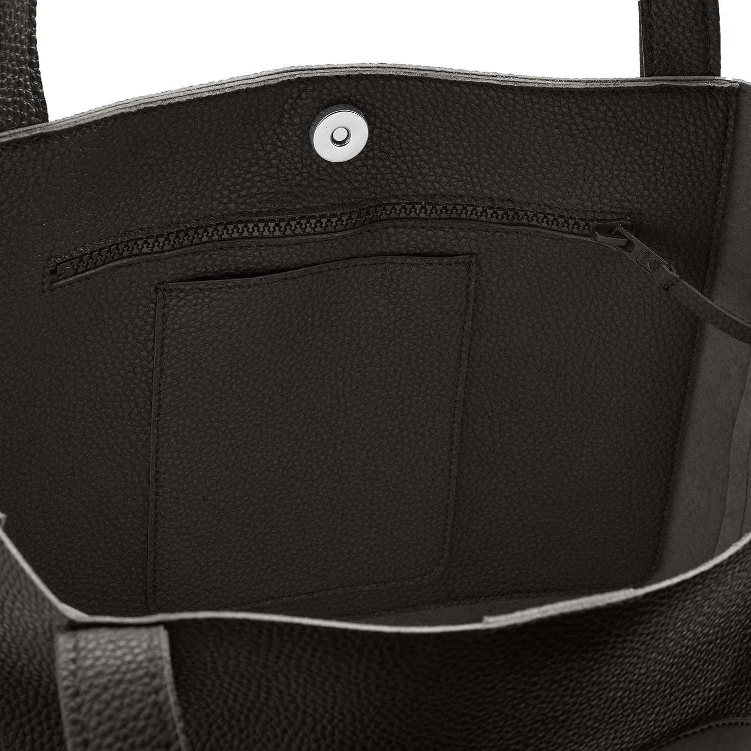 Shopper Milano Love Black Edition, schwarz (Kunstleder)