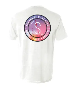 Southern Cast Club - Logo Logo Sunset Gradient Tee