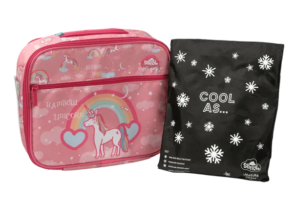 Spencil Big Cooler Lunch Bag   Chill Pack - Rainbow Unicorn
