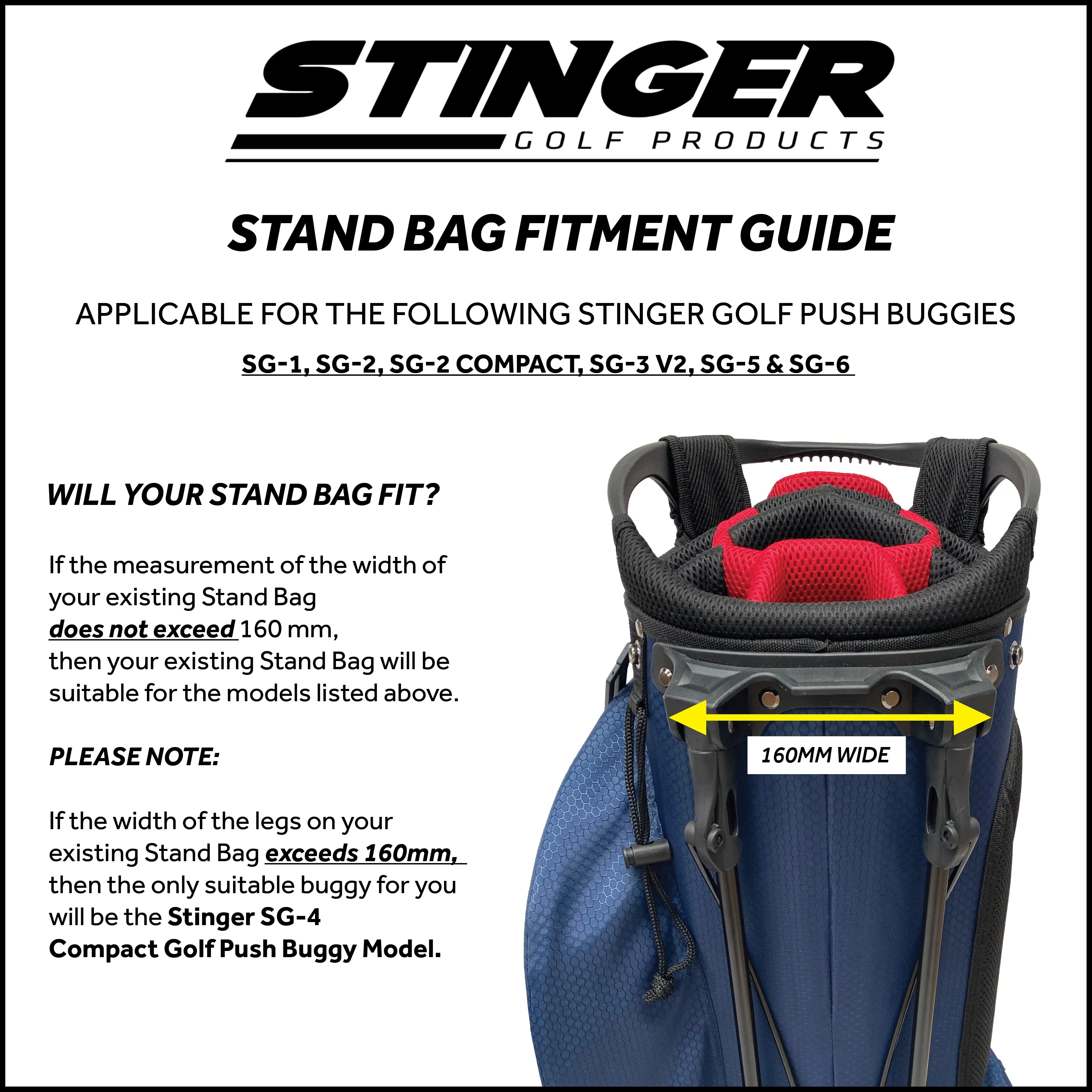 Stinger SG-5 Golf Push Buggy