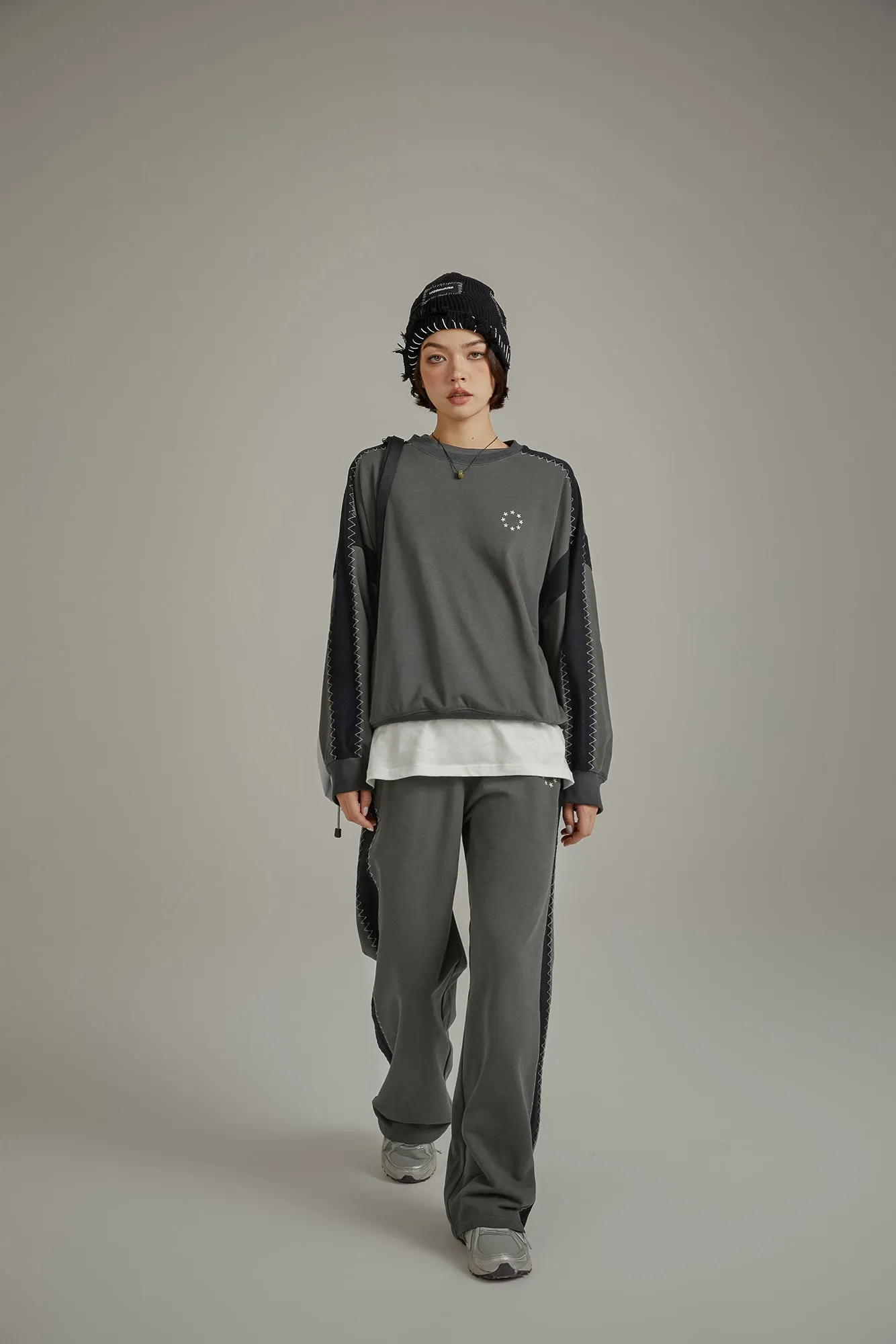 Stitch Color Casual Pants