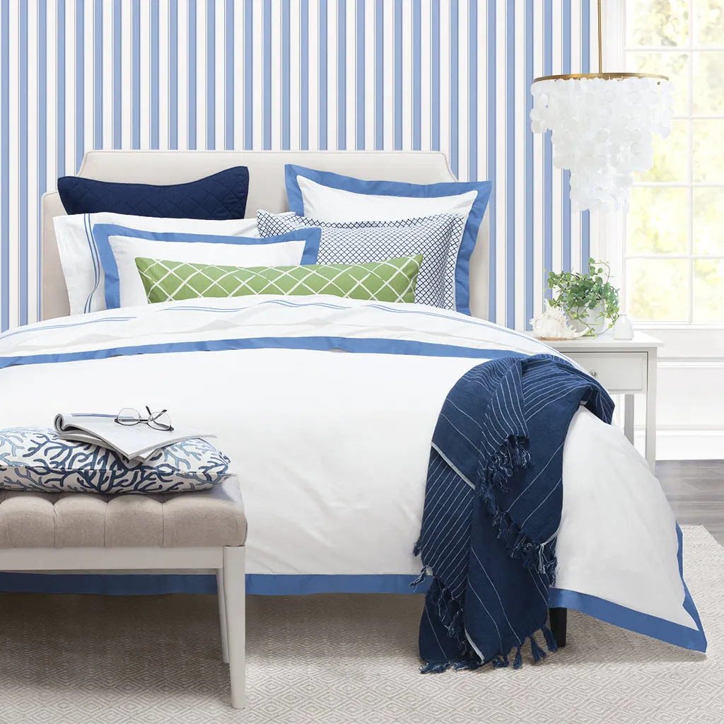 The Linden Capri Blue Border