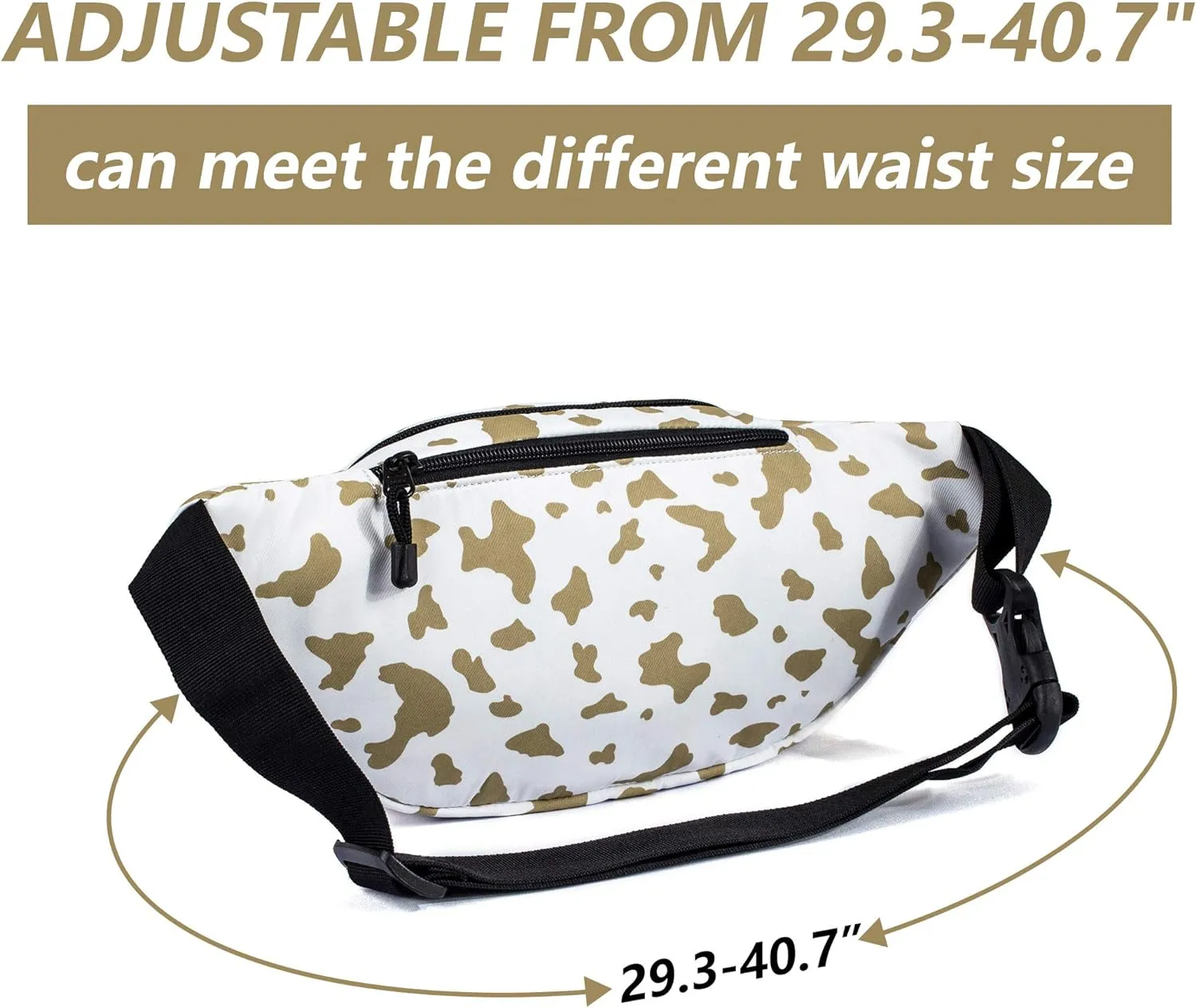 TOPERIN Fashion Fanny Pack Cute Running Belt Waist Pack Running Waist Bag Belt