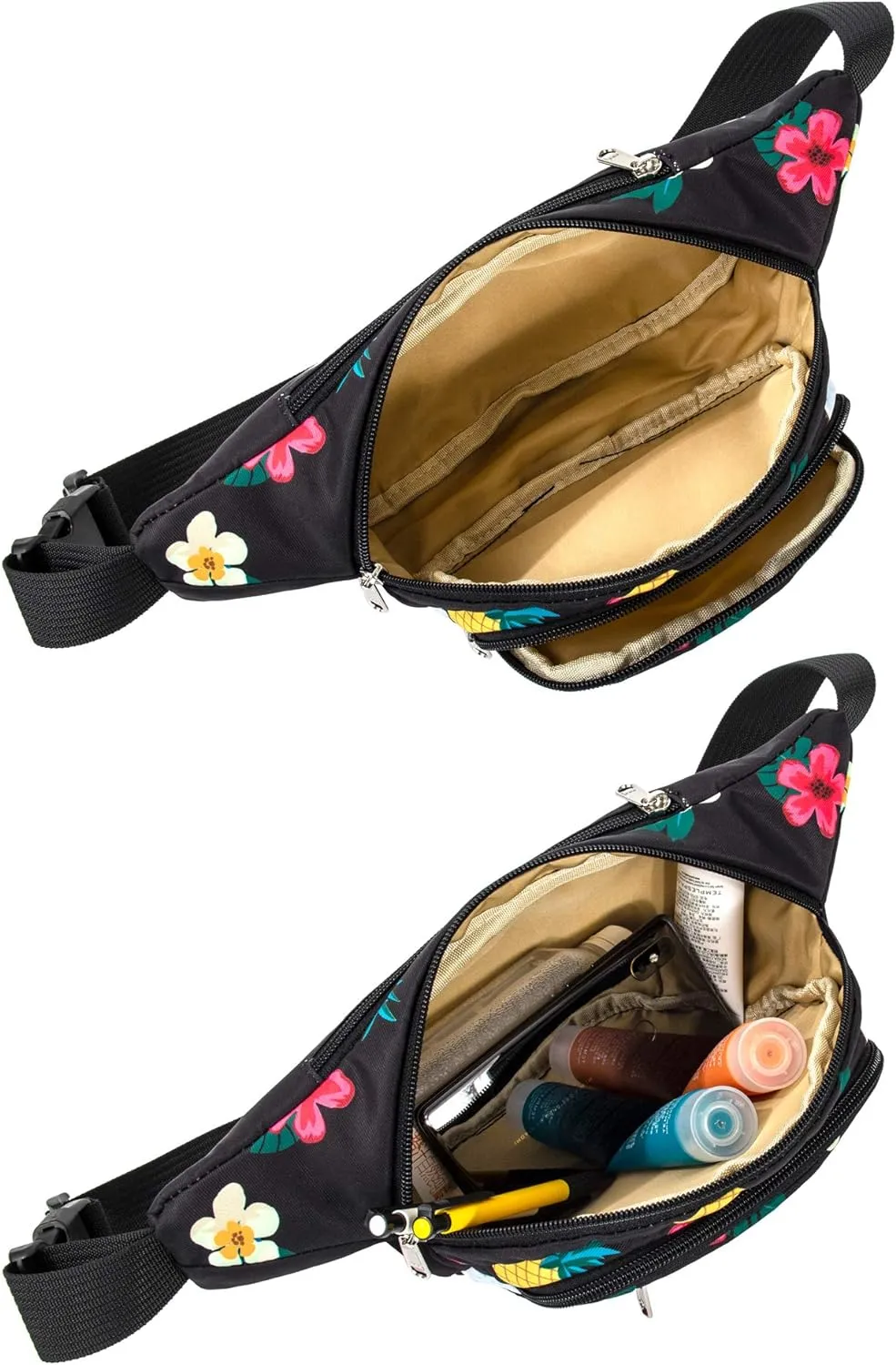 TOPERIN Fashion Fanny Pack Cute Running Belt Waist Pack Running Waist Bag Belt