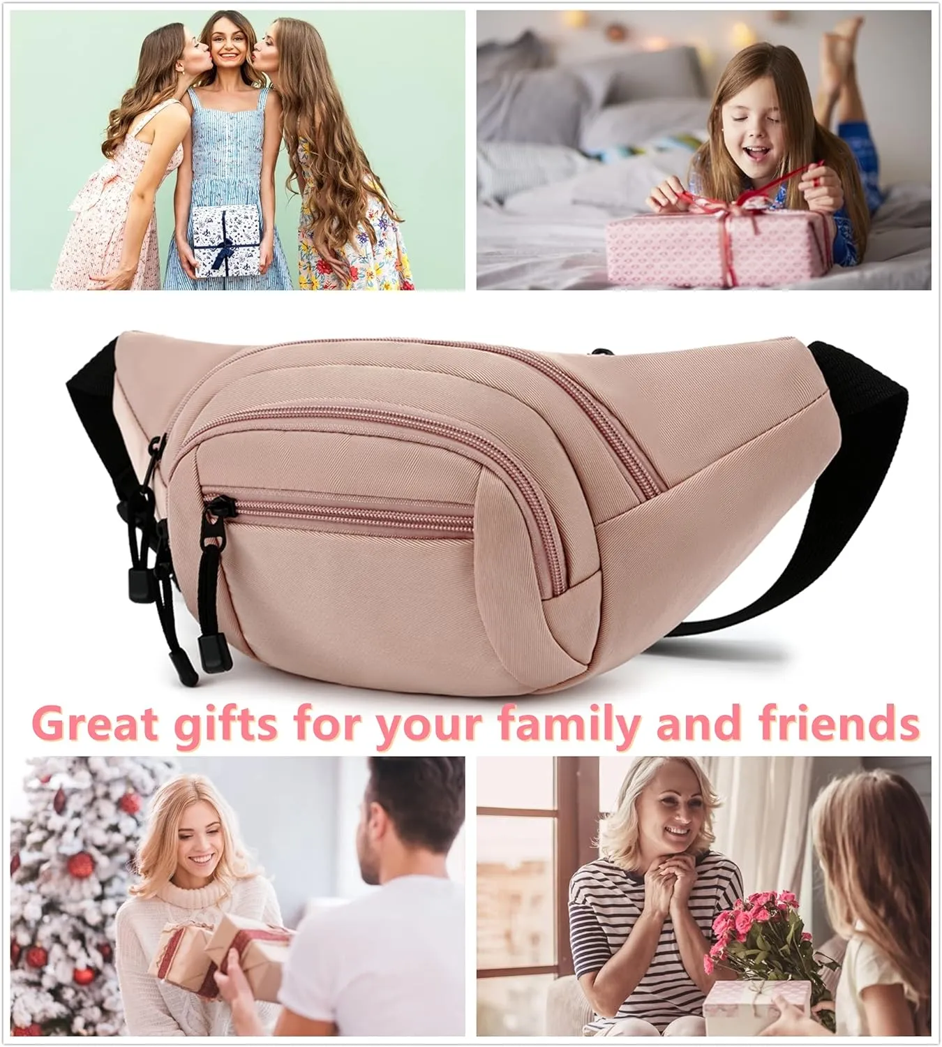TOPERIN Fashion Fanny Pack Cute Running Belt Waist Pack Running Waist Bag Belt