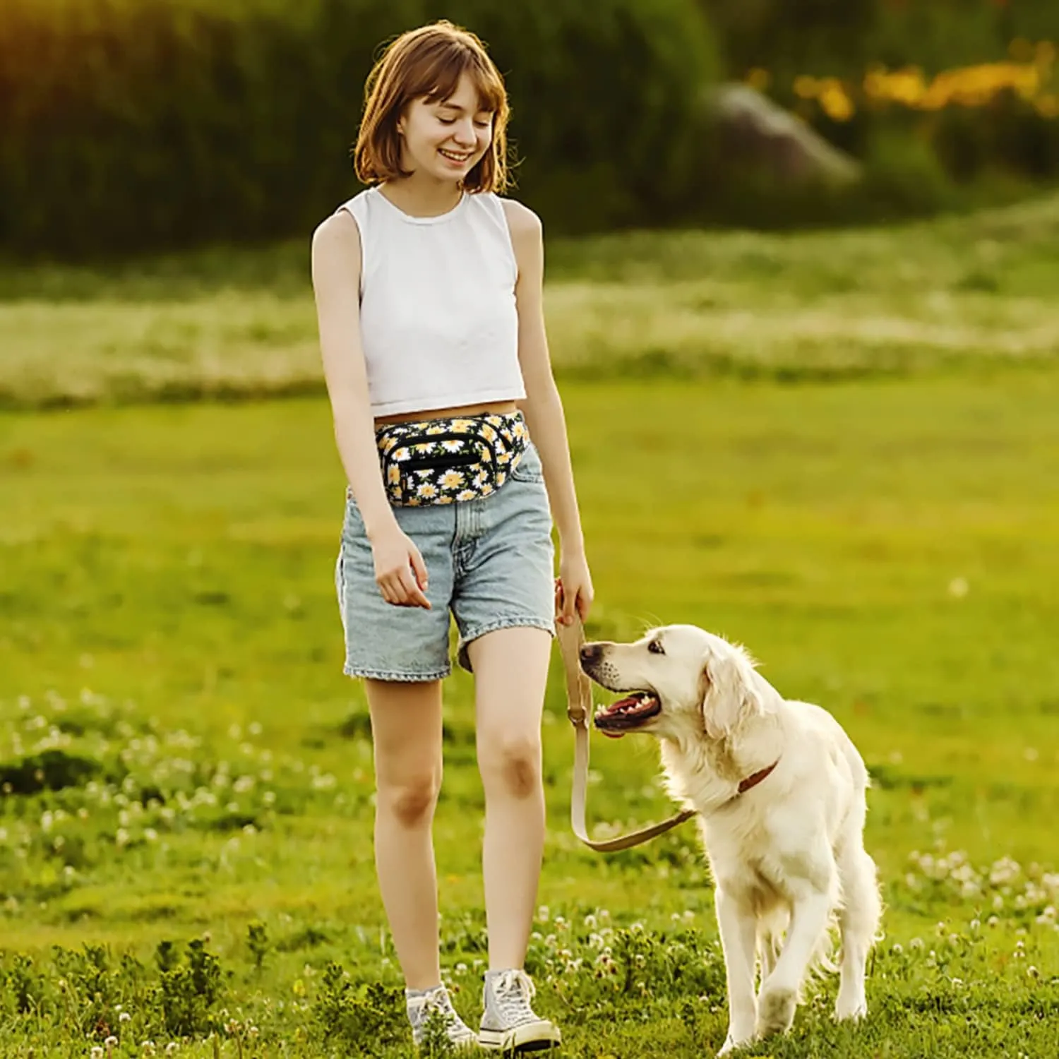 TOPERIN Fashion Fanny Pack Cute Running Belt Waist Pack Running Waist Bag Belt