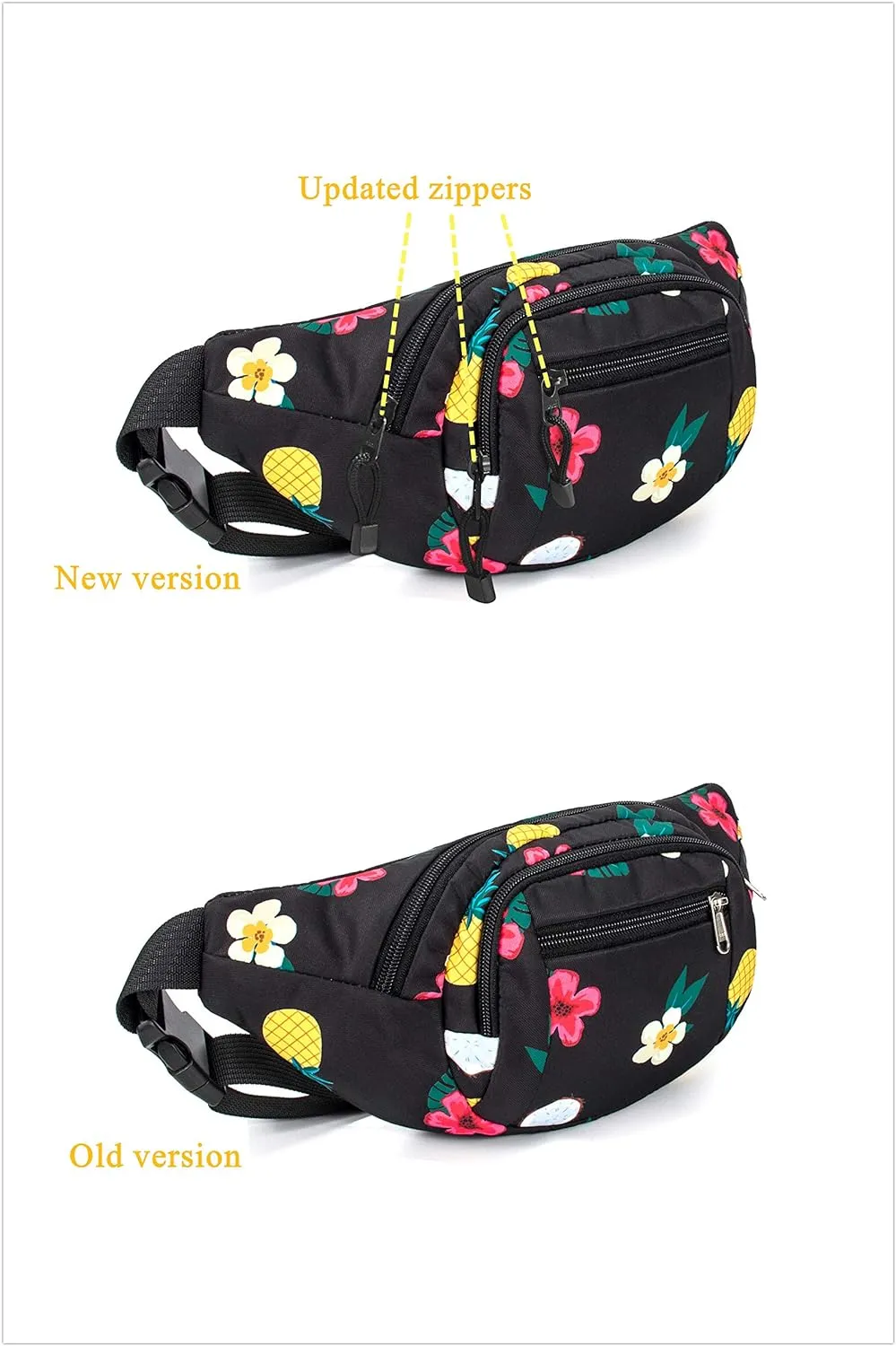 TOPERIN Fashion Fanny Pack Cute Running Belt Waist Pack Running Waist Bag Belt