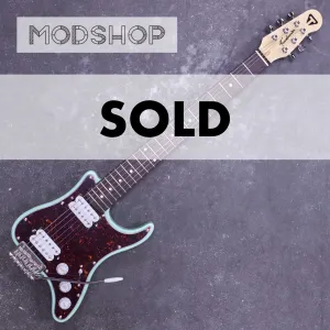 Travelcaster Deluxe Mod Shop (Surf Green/ Tortoise Pickguard/ Dual Humbucker/ Locking Tuners)