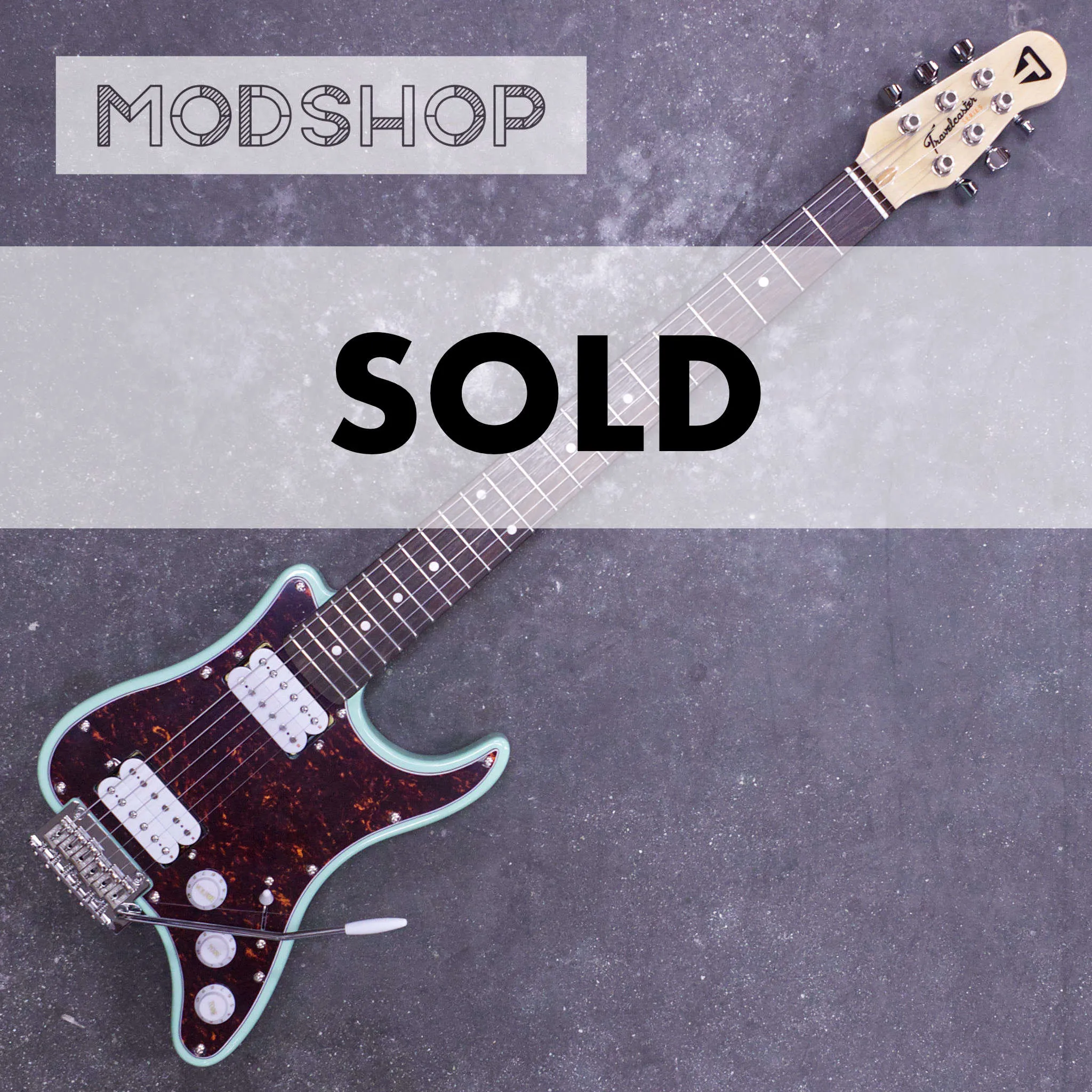 Travelcaster Deluxe Mod Shop (Surf Green/ Tortoise Pickguard/ Dual Humbucker/ Locking Tuners)