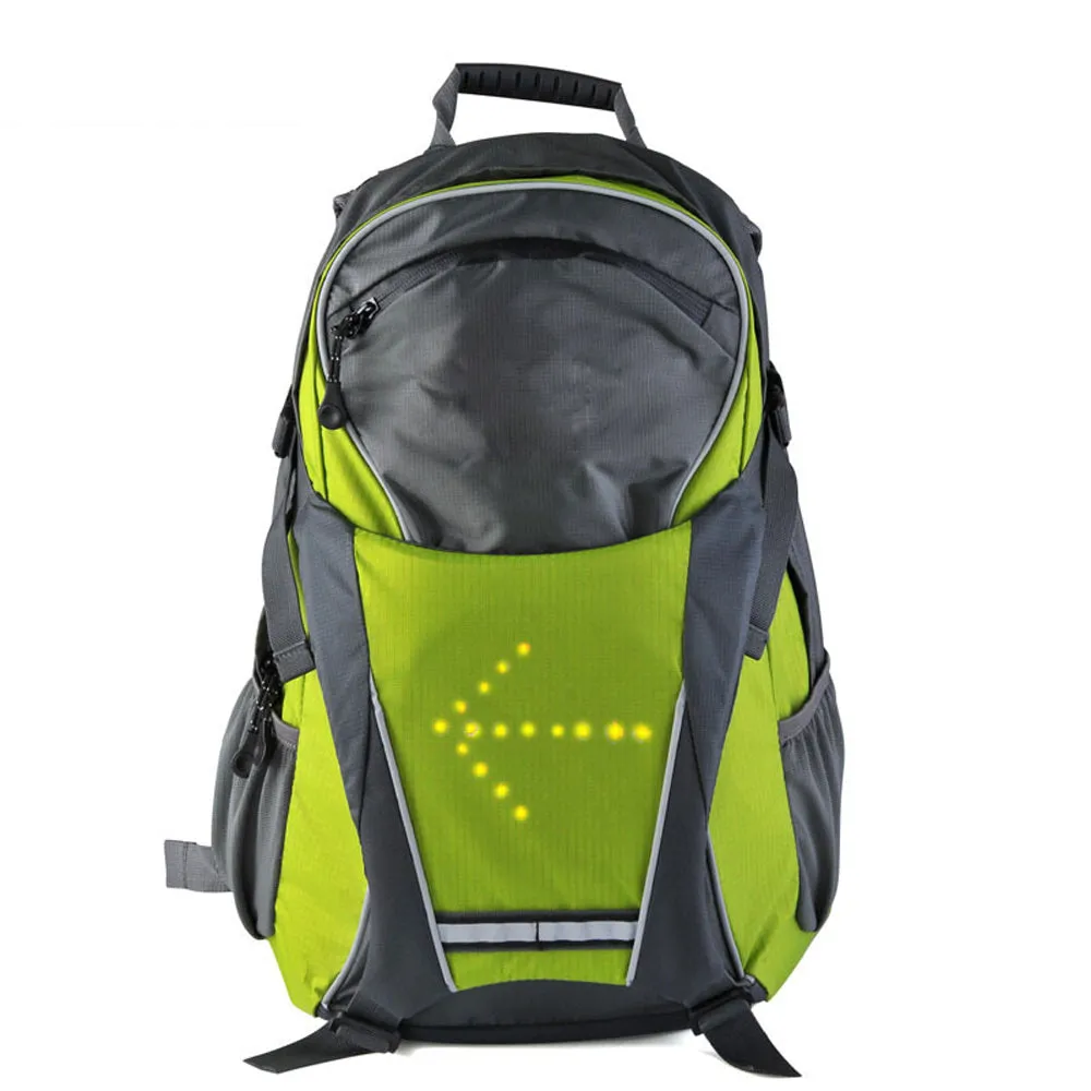 Turn Signal Light LED Reflective Sport Backpack 18 Liter Waterproof for Night Cycling Safety Outdoor …