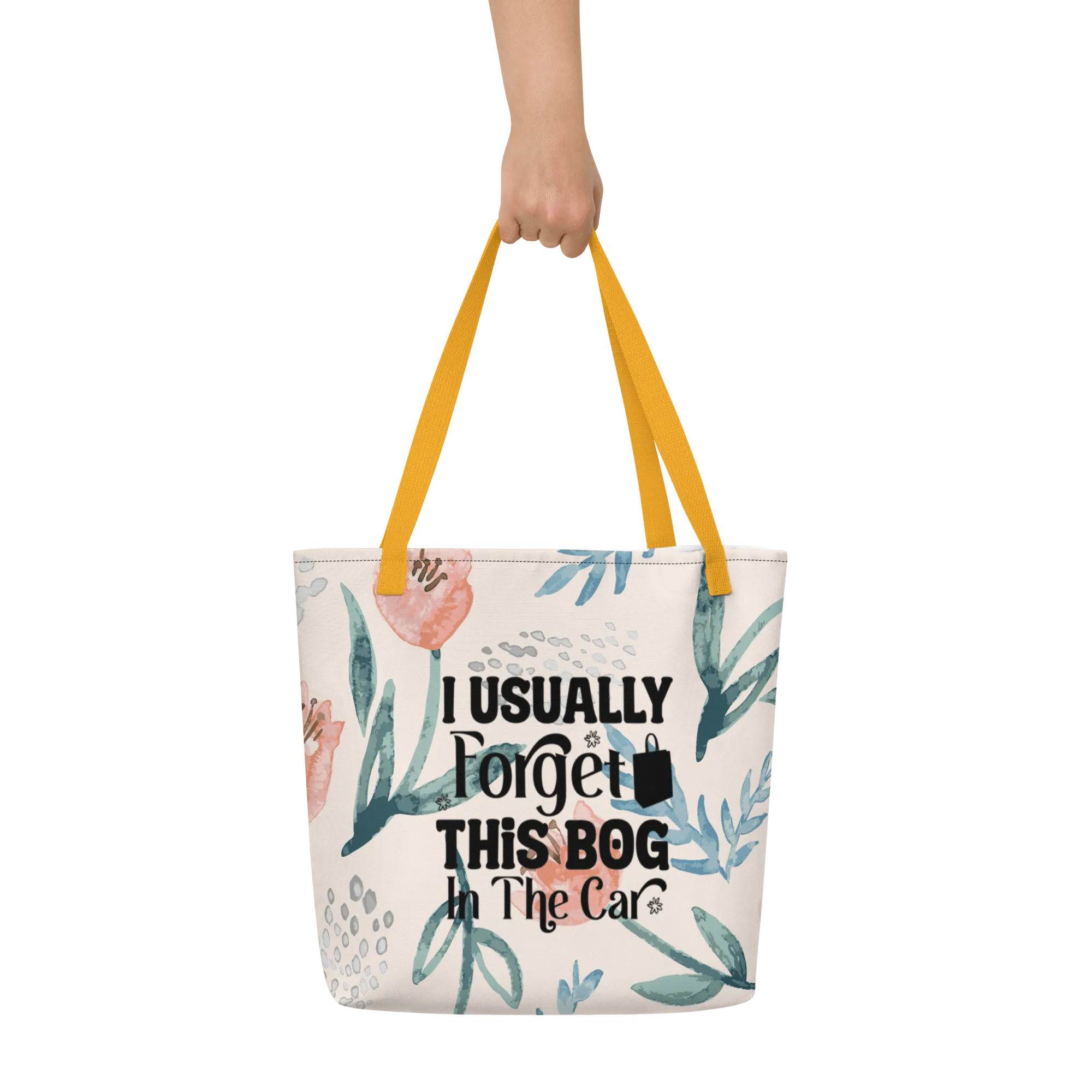Usually Forget Large Tote Bag