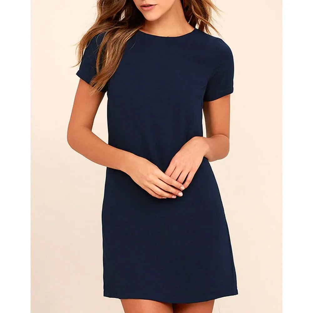 VenusFox Sexy Shift Dress Plus Size Elegant White Dress