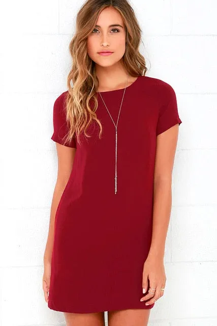 VenusFox Sexy Shift Dress Plus Size Elegant White Dress
