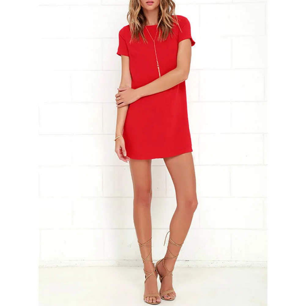VenusFox Sexy Shift Dress Plus Size Elegant White Dress