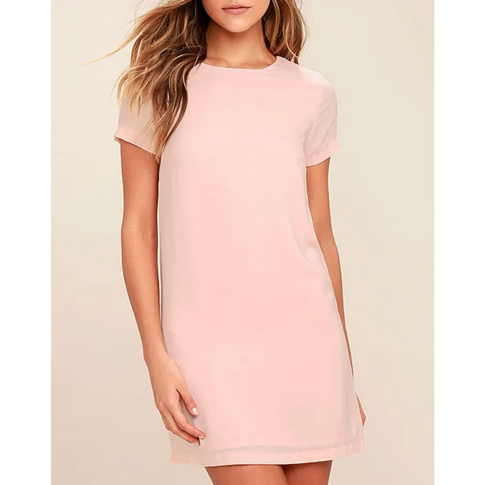 VenusFox Sexy Shift Dress Plus Size Elegant White Dress