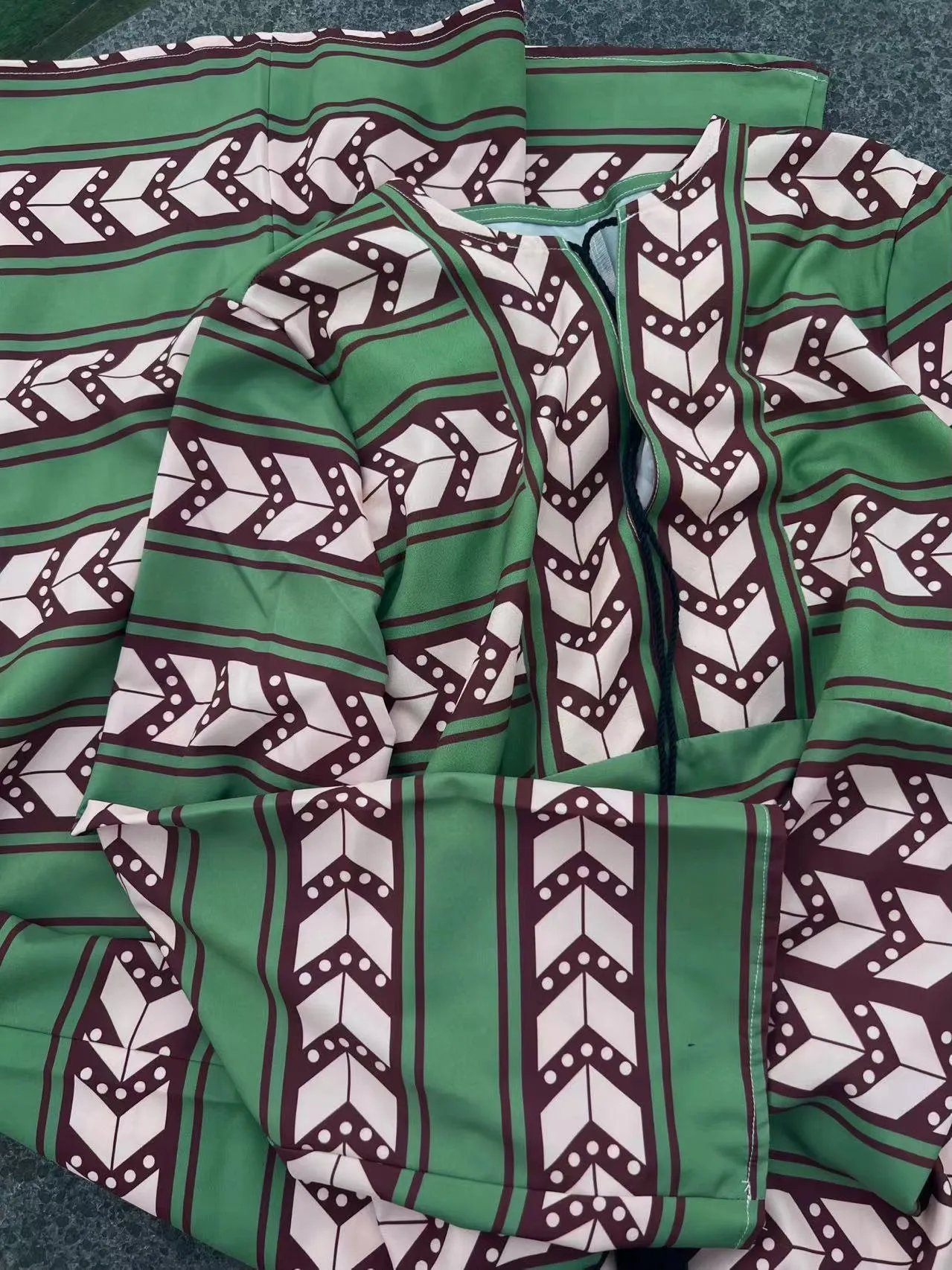 Vintage Geometric Figure Printed Tunic