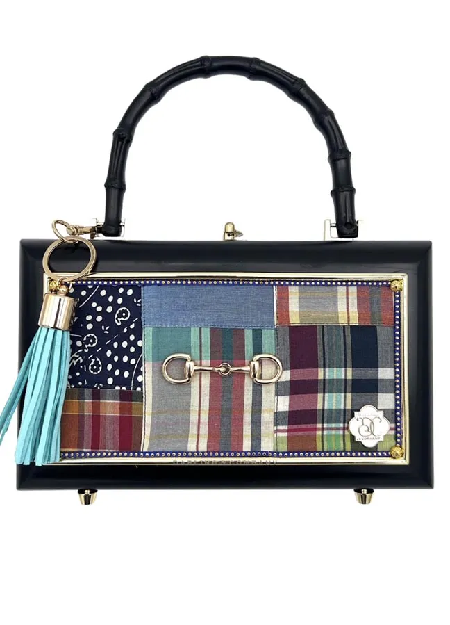 Vintage Long Island Postcard Bag-Blk