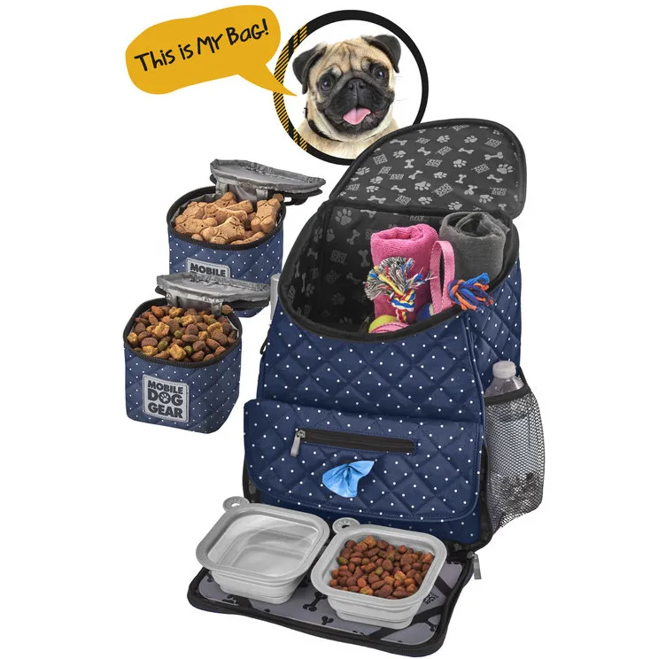 Weekender Backpack ~ Grey (All Size Dogs)