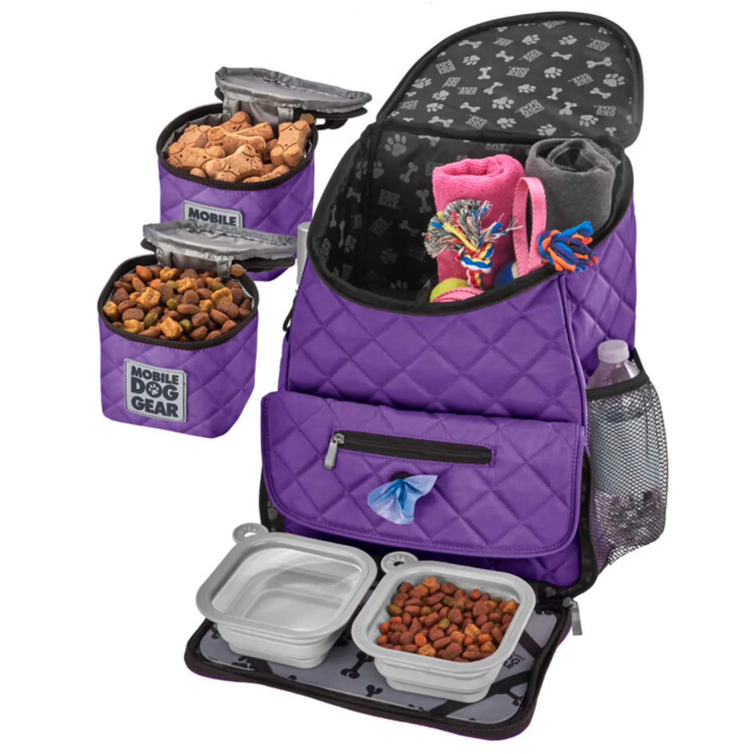 Weekender Backpack ~ Grey (All Size Dogs)