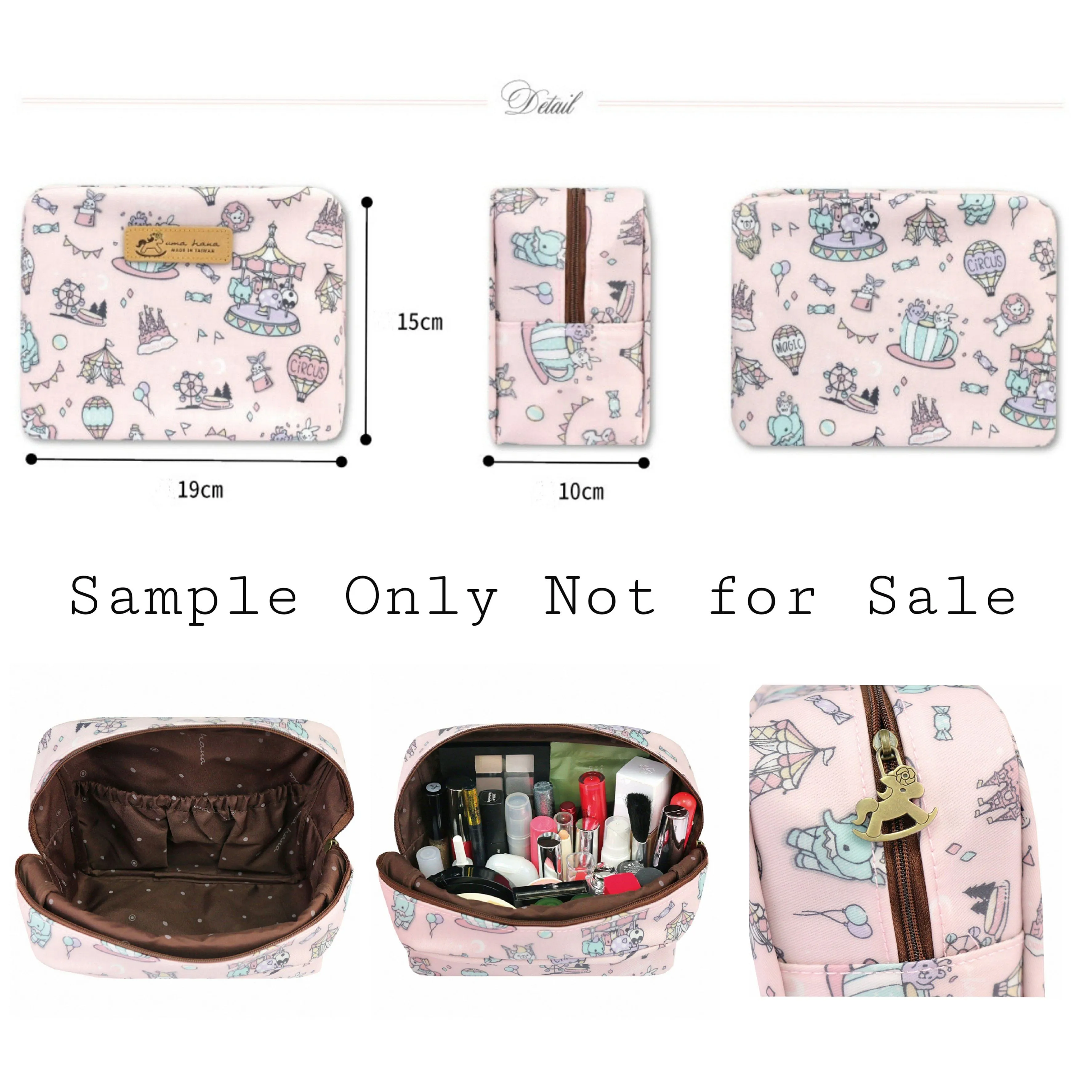 White Snow Corgi Cube Cosmetic Bag