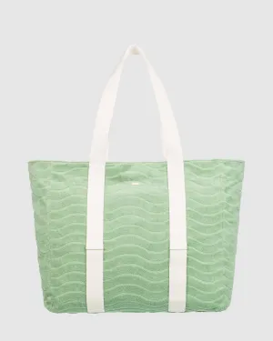 Womens Sunny Palm Tote Bag