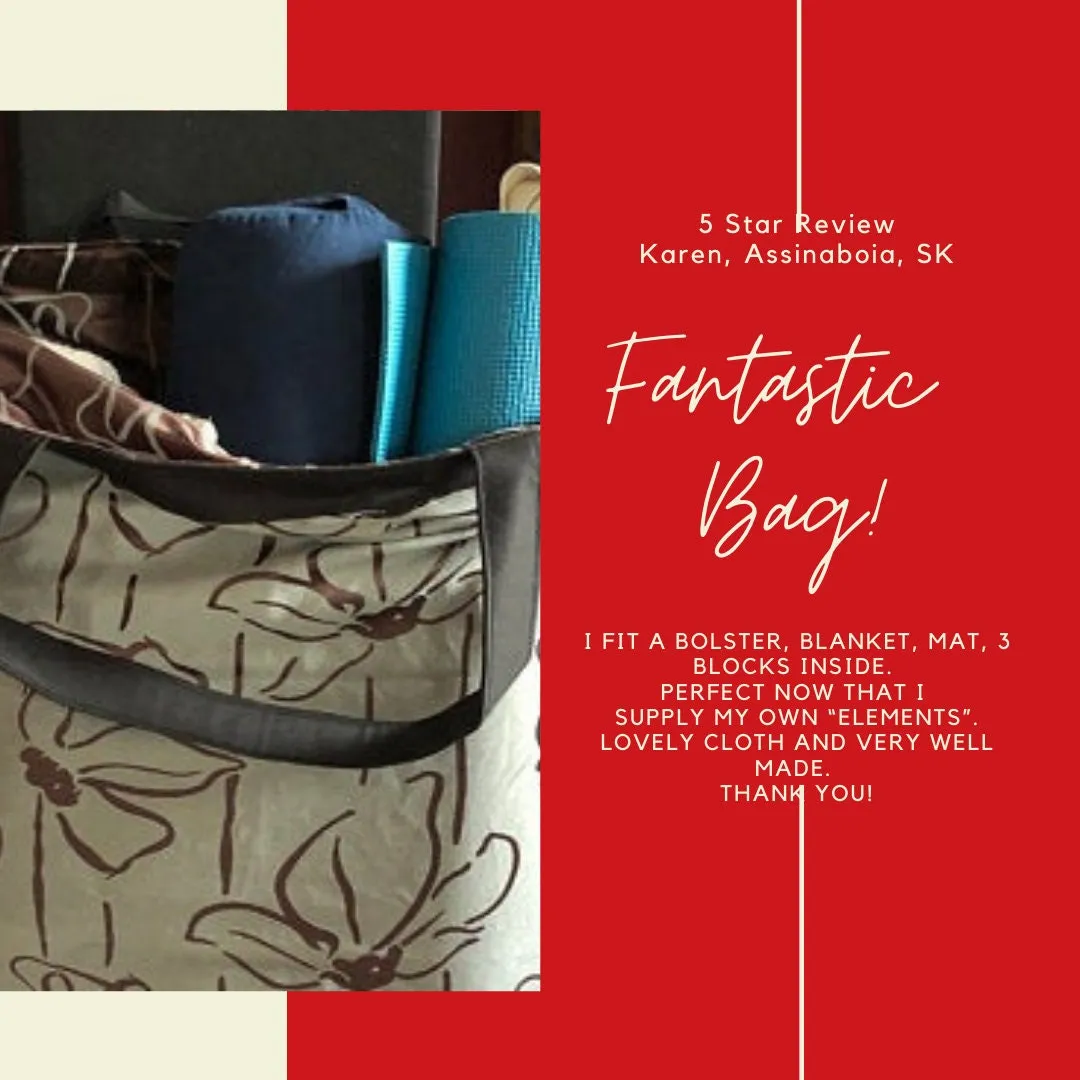 Yoga Tote | Black & Bronze