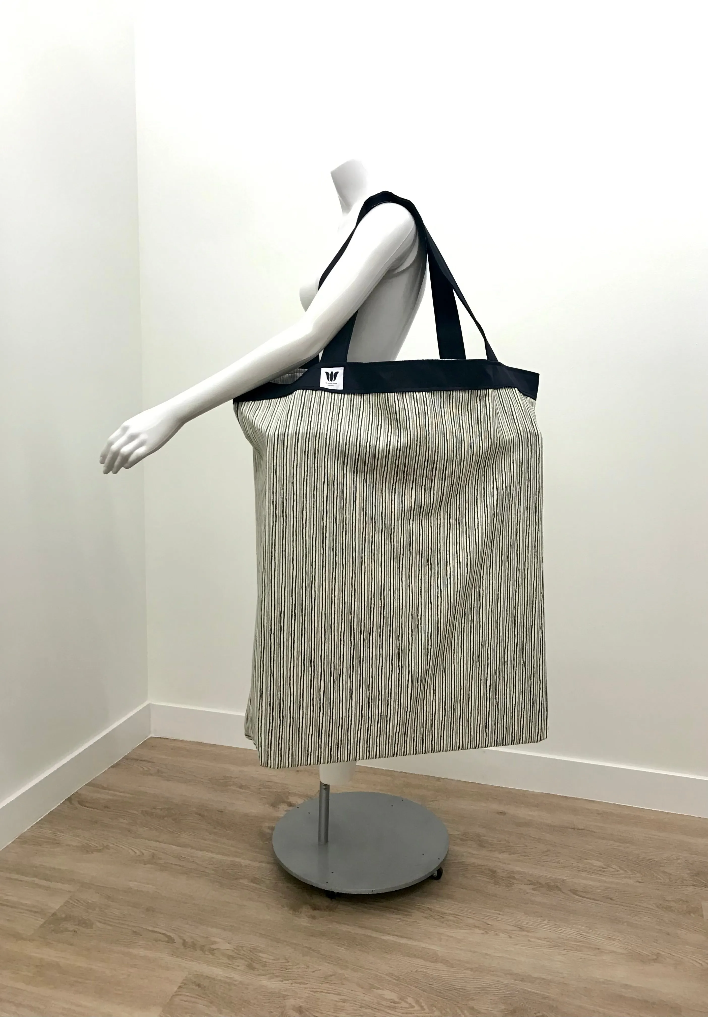 Yoga Tote | Black Tan Green
