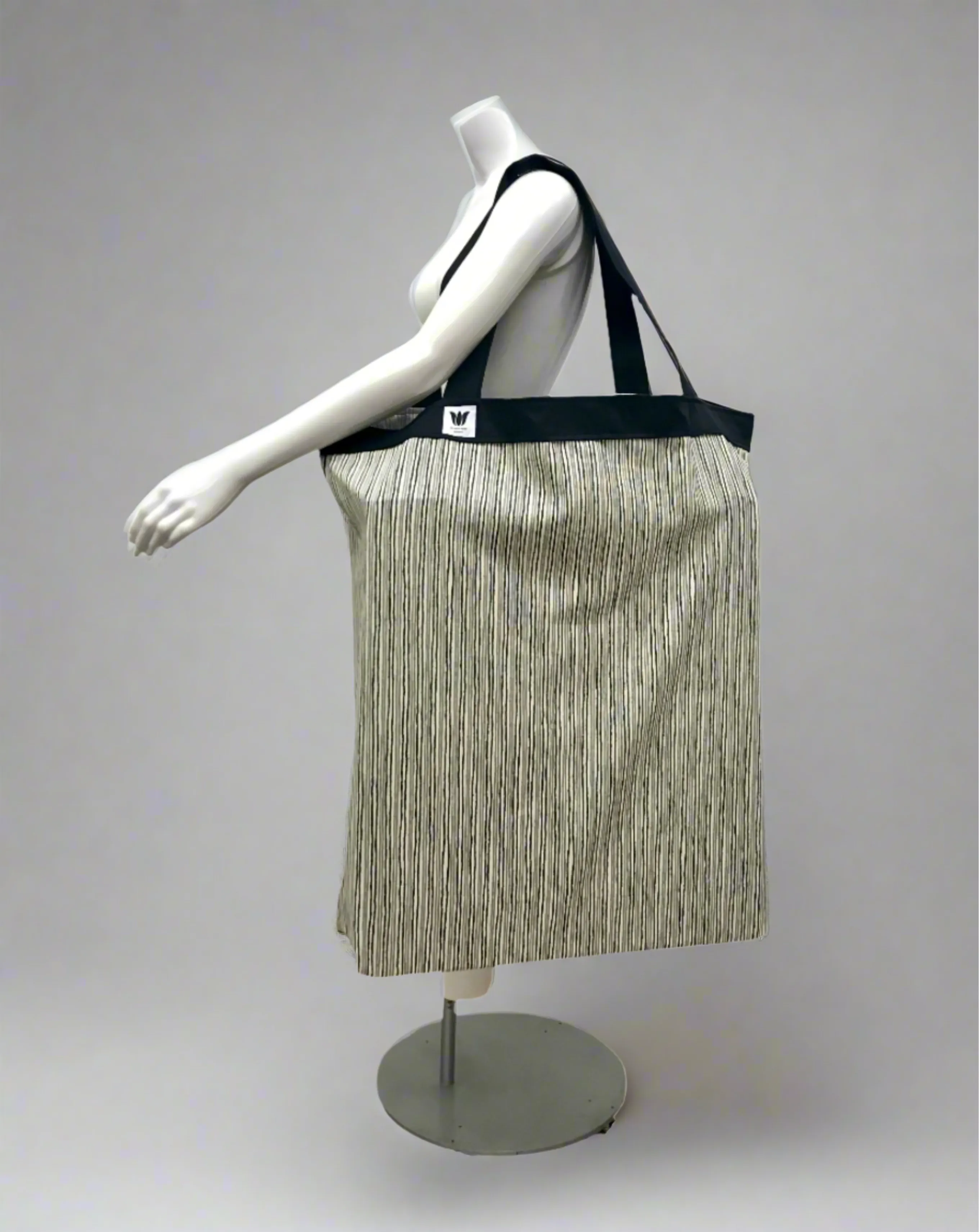 Yoga Tote | Black Tan Green
